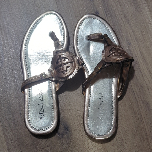 Altar'd State Metallic Bronze Sandals - Picture 1 of 6